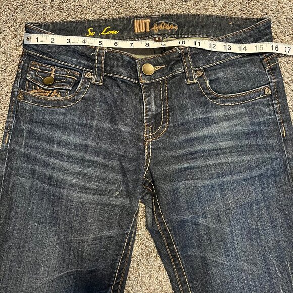 KUT So Low Jeans, Women's Size 6, KATE Low Rise Boot Cut - Picture 13 of 16